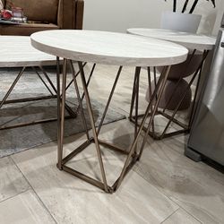 Faux marble table set