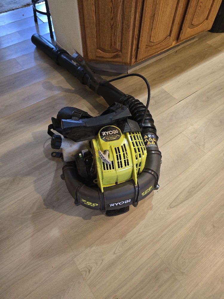 RYOBI 175 MPH 760 CFM 38cc Gas Backpack Leaf Blower.