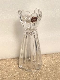 Gorham Full Lead Fine Crystal Candle Holder 6.5” Tall