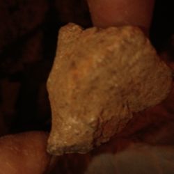 Gold Nugget With Ancient Paintings 