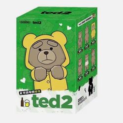 Pop Mart Ted2 Teddy Bear Action Series Vest Bear Plush Pendant