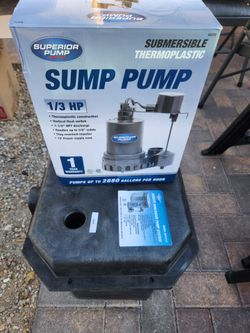 Sump pump with attachments