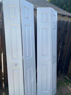 Wood bi fold Closet Doors 47 x 79