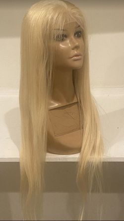 Blonde 4x4 closure top human hair wig