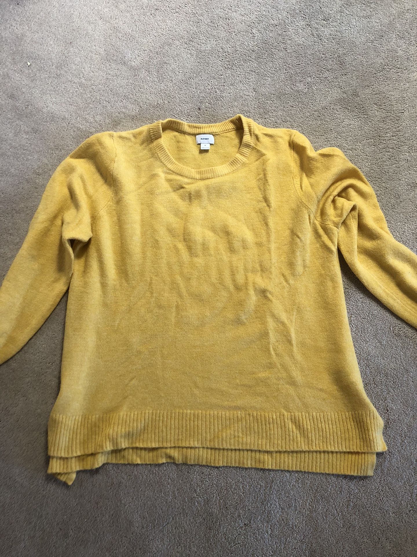 Old Navy Yellow Sweater XL