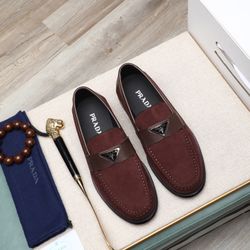 Prada Men’s Leather Shoes With Box New 