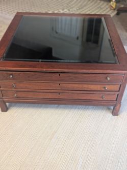 RARE Lexington Bob Timberlake CHERRY Display Coffee Table Puzzle Table (0833-952)