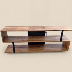 Crate And Barrel Walnut Media Console 