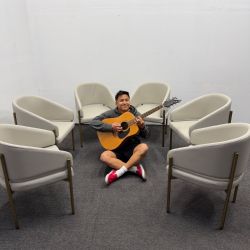 6x Solana Dining Chair *Open Box* Brand New - Off White Gray Trento Eggshell ⚪️ 50% OFF Retail