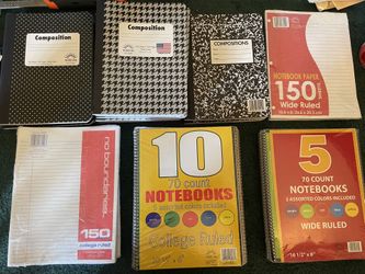 Notebooks - Various (see details)