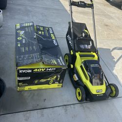RYOBI 40V HP Brushless 20 in. Cordless Battery Walk Behind Push Lawn Mower with 6.0 Ah Battery and Charger