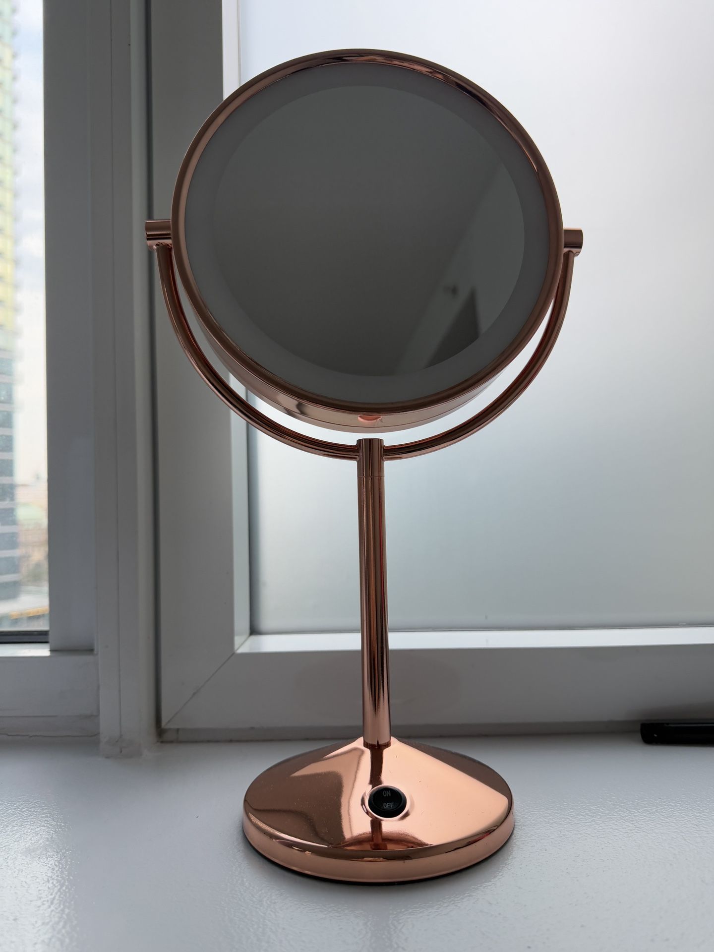 Conair Reflections 1x/10x LED Rose Gold Makeup Mirror