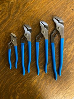 Channel Lock 4 piece Tongue &Groove Pliers Set