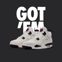 Air Jordan 4 “Flight Club” Sail And Black