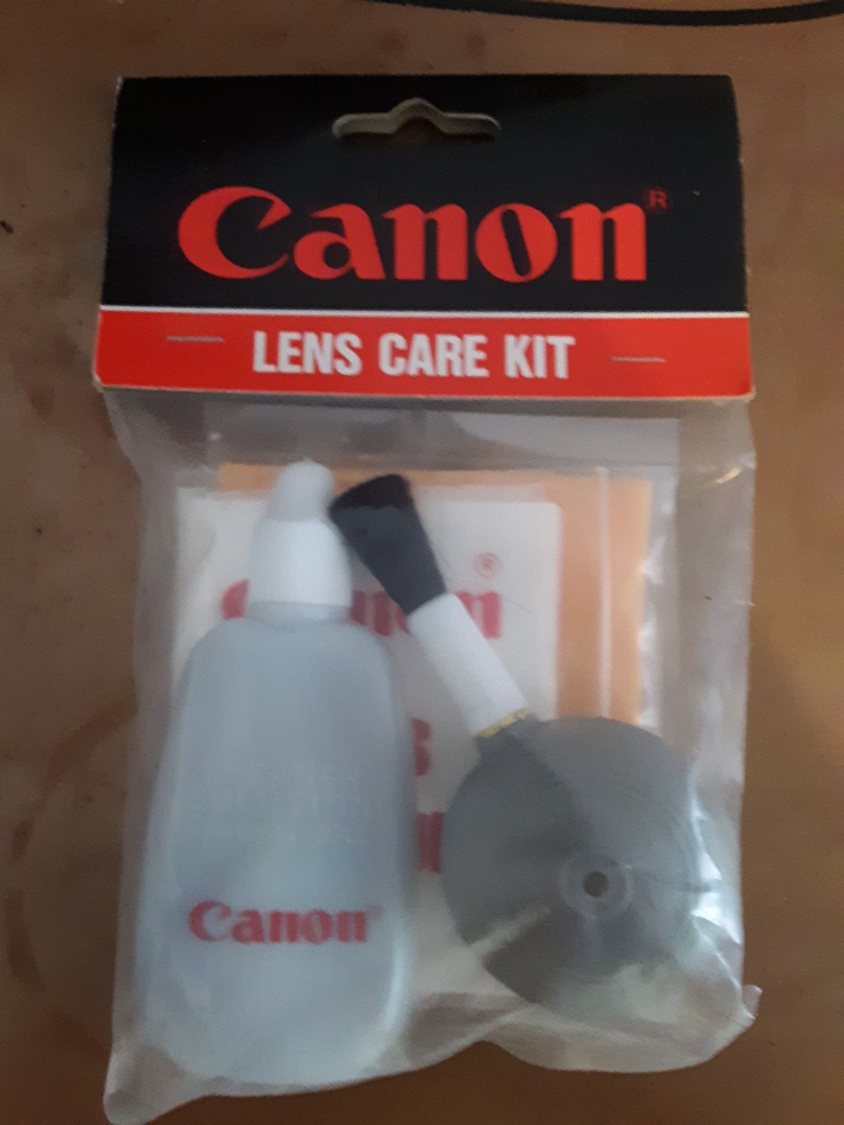 Camera lens care kit