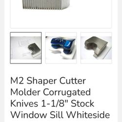 M2 Sharper Moulder Cutter Knives (1,000 Plus Pairs Of Them)