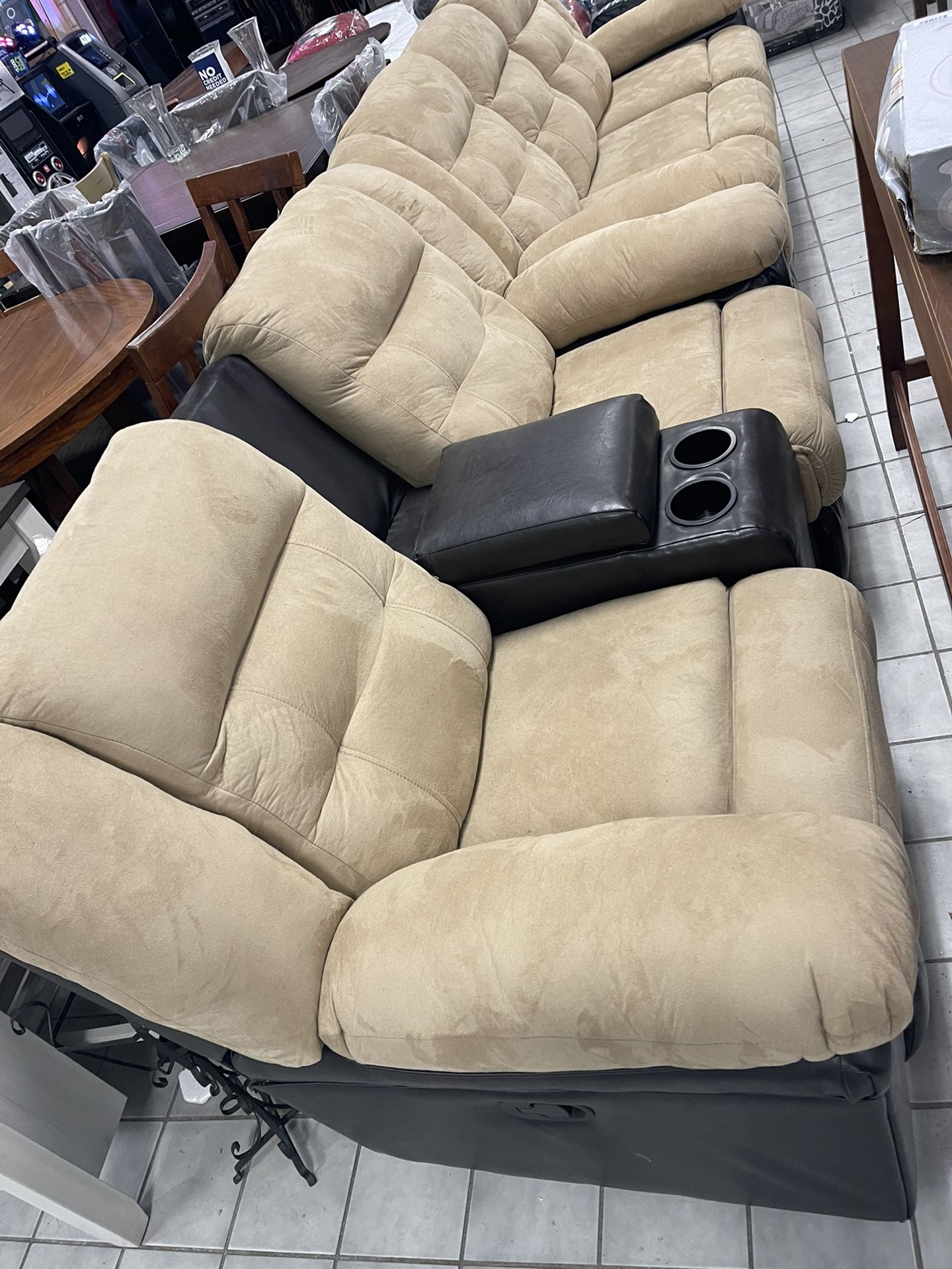 Recliner Sofa & Loveseat New