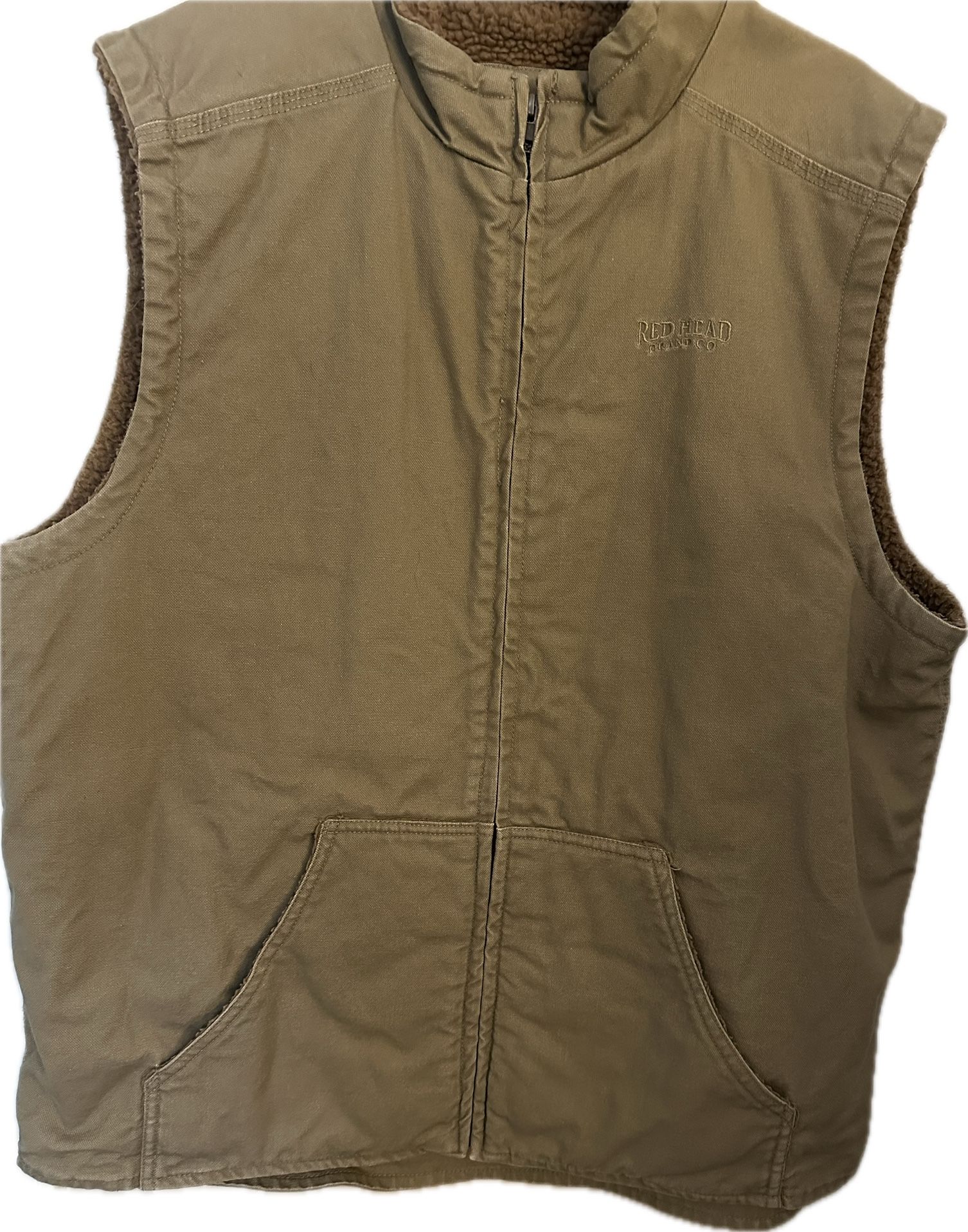 Red Head Lined Vest Size L
