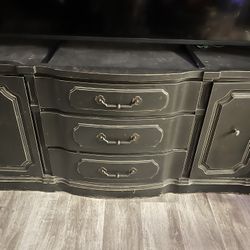 Black Antique/Rustic Cabinet