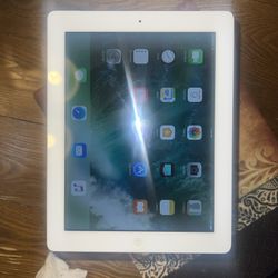 Apple iPad (4th Generation) A1460 16 GB, Wi-Fi + 4G, 9.7 in - White (great condition 