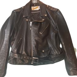 Vintage Genuine Perfecto Leather Moto Jacket By Schott