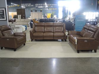 Barcalounger Kimball Leather Dual Power Reclining Loveseat - Floor Sample Deal
