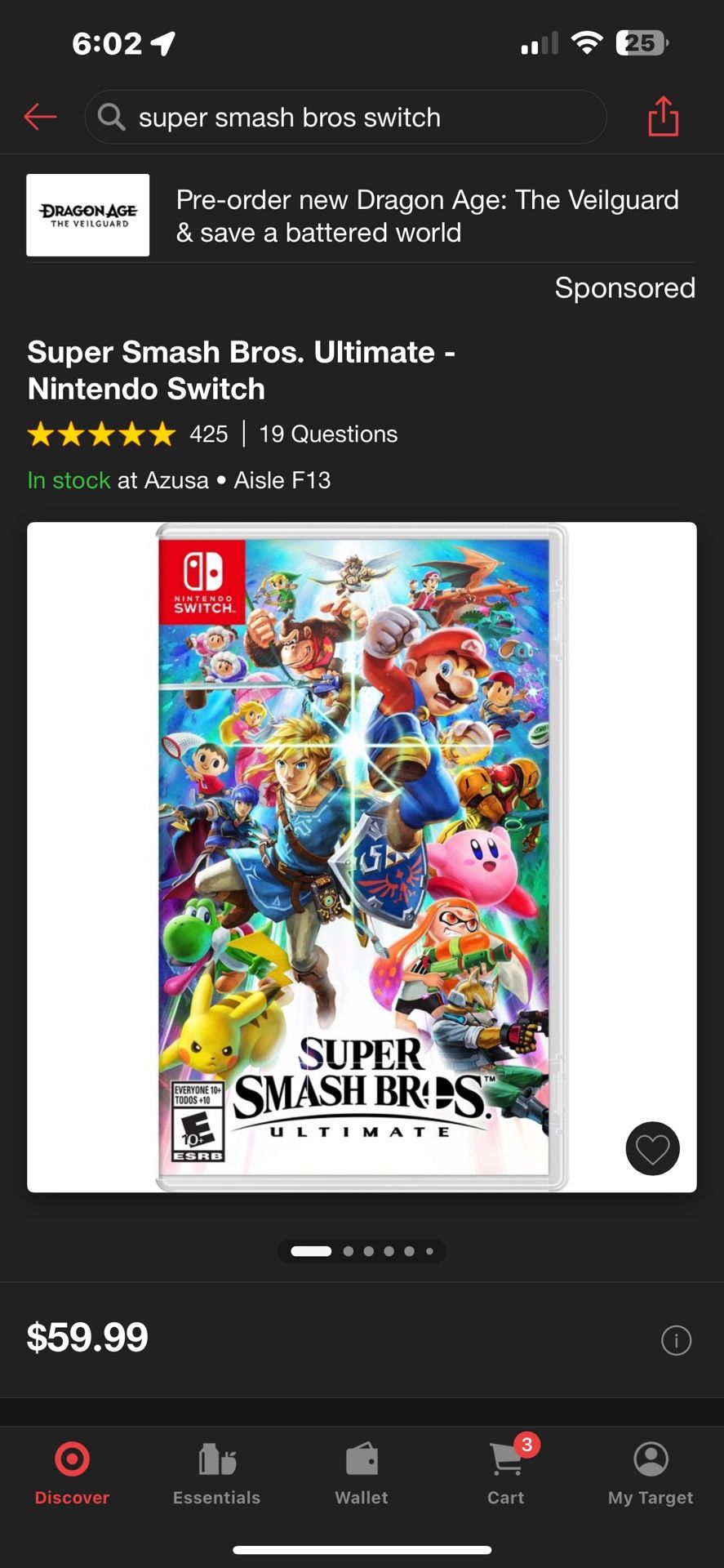 Mario kart 8  And Supersmash Bros Switch Game Bundle 
