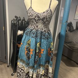 NWOT Boho Dress 3/4 Length 