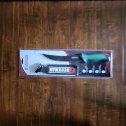 Beckman Fillet Knife 8" 420J2 Stainless Blade and Ergonomic Soft Grip Handle