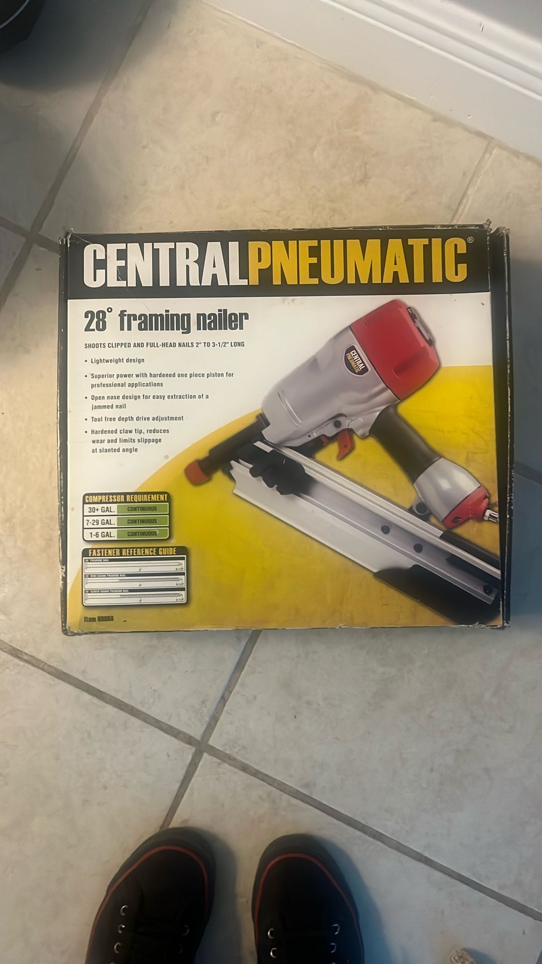 Central Pneumatic 28 Framing Nailer