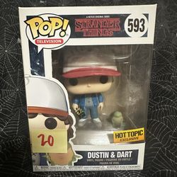 Stranger Things Dustin W/ Baby Dart (HT EXC) Funko Pop!