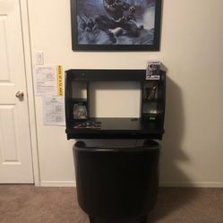 Black Floating Desk