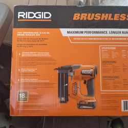 Ridgid brad nailer kit
