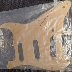 Brand New Brushed Aluminum Gold Strat Style Pick Guard 