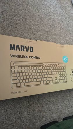 Marvo KC-411W Wireless Keyboard and Mouse Combo