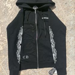  Black Chrome Hearts Zip-up 