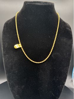 ✨ NEW 22” 14K Gold Plated French Rope Chain 2.5mm Diamond Cut Stamped 14K Premium Shine ✨