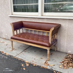 Boho Leather Couch