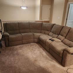 Large Sectional Reclining Sofa 