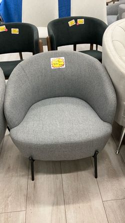 Dark gray low accent chairs