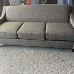 Mid Century Style Sofa- Living Spaces / Steinhafels Carly Fabric 