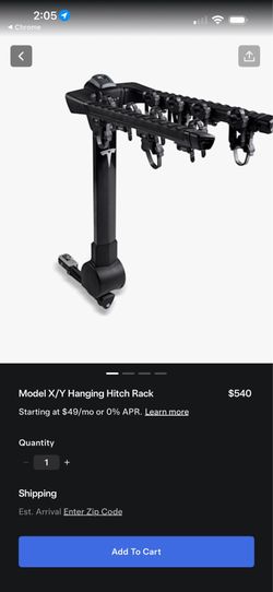 TESLA Model X/Y Hanging Hitch Rack for Bikes