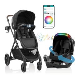 Evenflo luxury stroller and infant car seat. Coche silla de bebé  