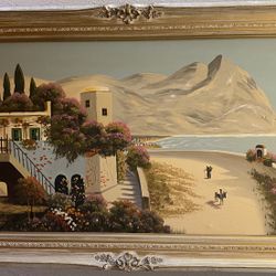 Antique Painting And Picture Frame