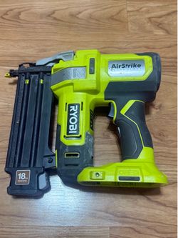 Ryobi 18 gauge p321 nailer, battery and charger not included