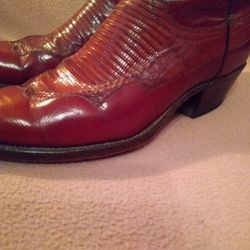 Dan Post  Lizard / Cowhide Combination