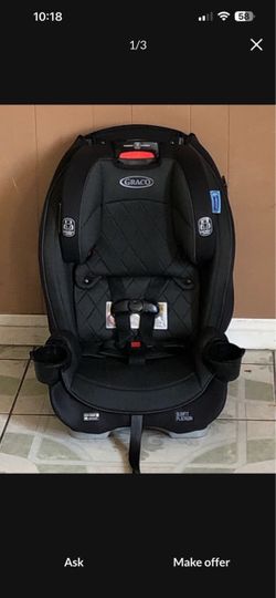 LIKE NEW GRACO SLIM FIT PLATINUM CONVERTIBLE CAR SEAT!!!!