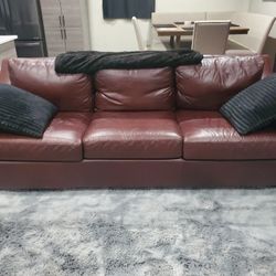 Pottery Barn Leather Sofa