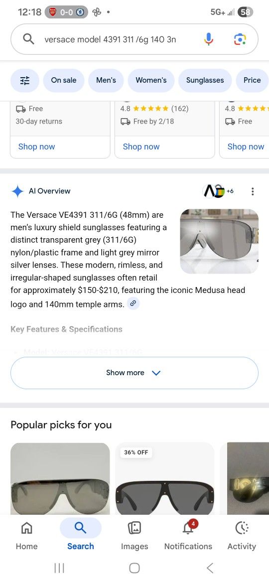 Versace Sunglasses
