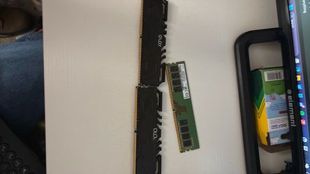 3 ram sticks in perfect working condition.